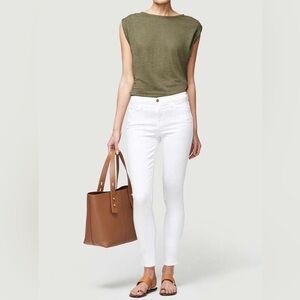 FRAME Le High Skinny White Jeans Women’s Size 25